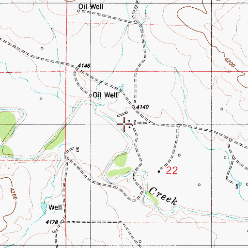 Topographic Map of Sewell Ranch, WY