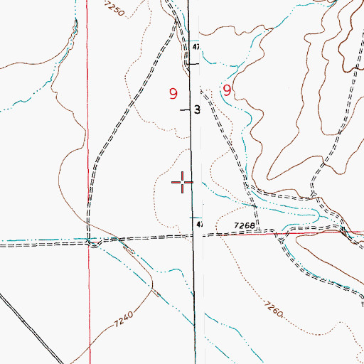 Topographic Map of Sheep Creek, WY