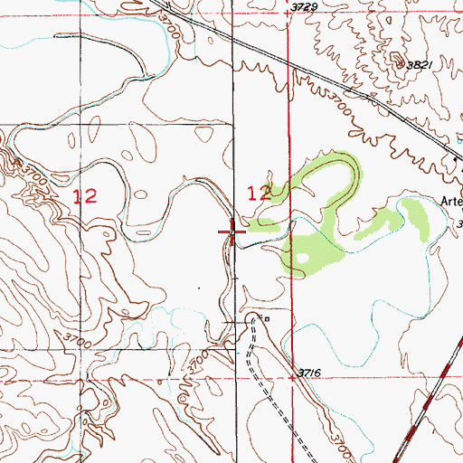Topographic Map of Sheep Creek, WY