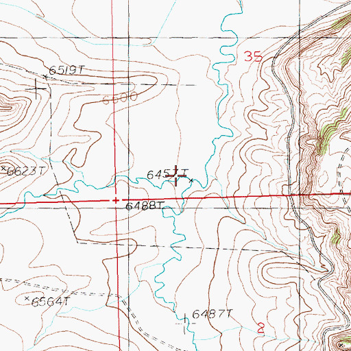 Topographic Map of Sheep Creek, WY