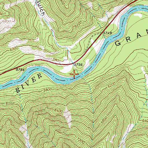 Topographic Map of Sheep Gulch, WY