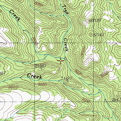 Topographic Map of Sheephead Creek, WY