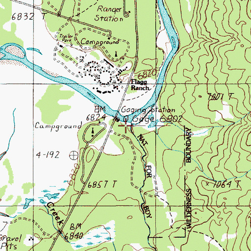 Topographic Map of Sheffield Creek, WY