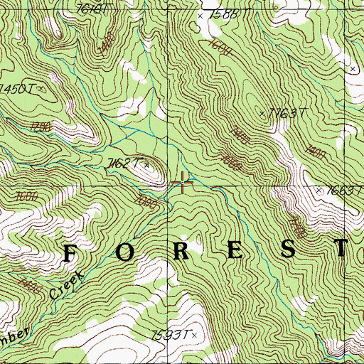 Topographic Map of Singing Brook, WY