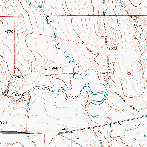 Topographic Map of Slagle Draw, WY
