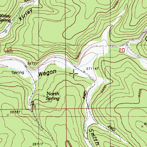 Topographic Map of Smith Draw, WY