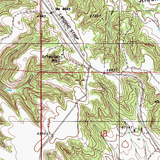 Topographic Map of Snider School, WY