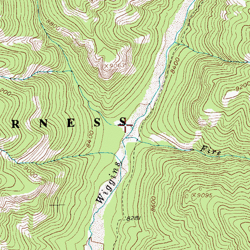 Topographic Map of Snow Lake Creek, WY