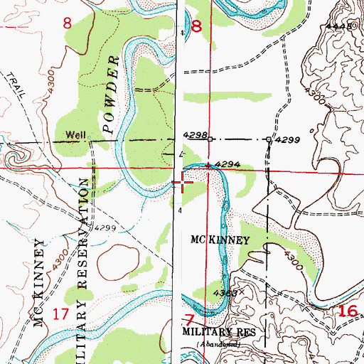 Topographic Map of Soldier Creek, WY