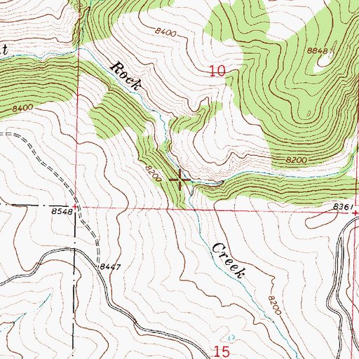 Topographic Map of Soldier Creek, WY