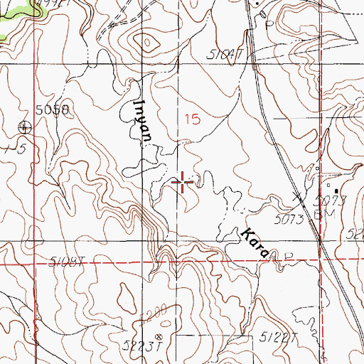 Topographic Map of Soldier Creek, WY