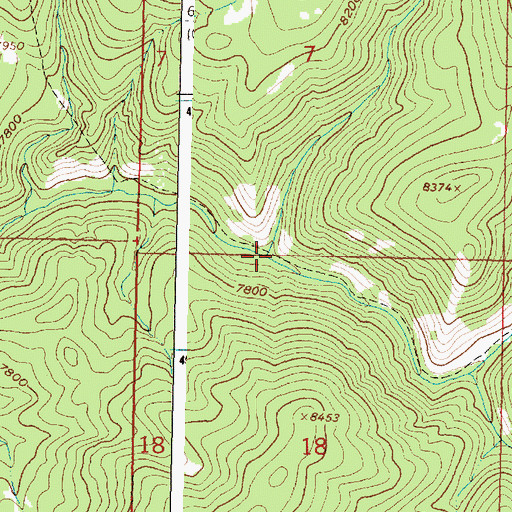 Topographic Map of Solomon Creek, WY
