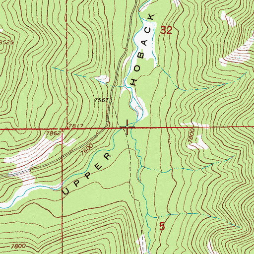Topographic Map of South Fork Hoback River, WY