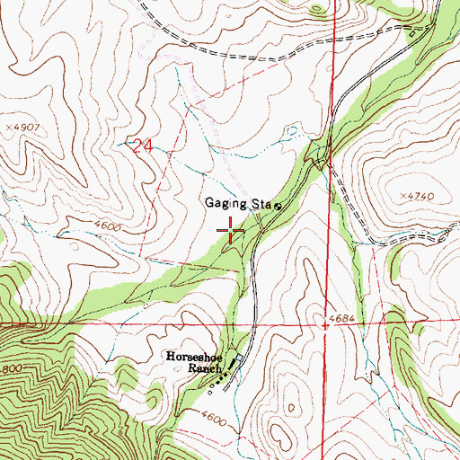 Topographic Map of South Fork Little Tongue River, WY