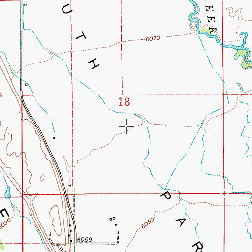 Topographic Map of South Park, WY