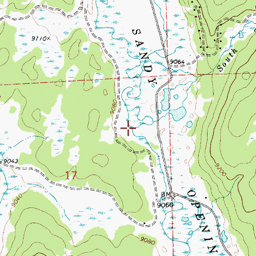 Topographic Map of South Temple Creek, WY