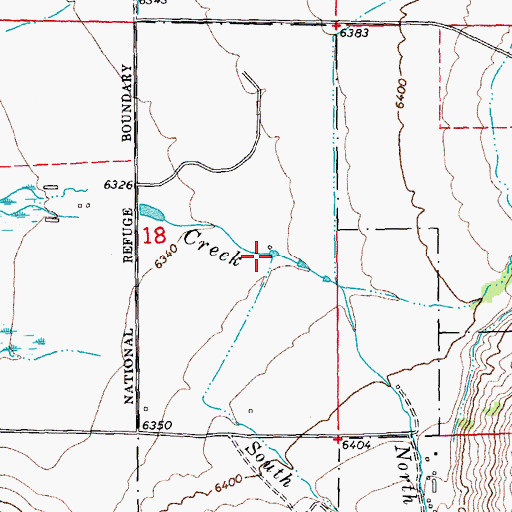 Topographic Map of South Twin Creek, WY