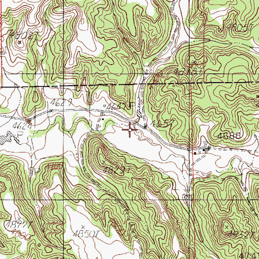 Topographic Map of Spring Creek, WY