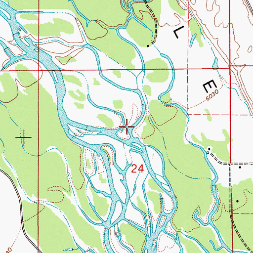 Topographic Map of Spring Creek, WY