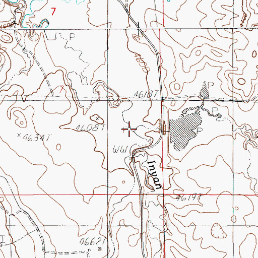 Topographic Map of Spring Creek, WY