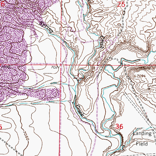 Topographic Map of Squaw Creek, WY