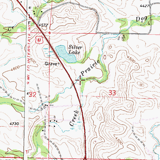 Topographic Map of Stanley Creek, WY