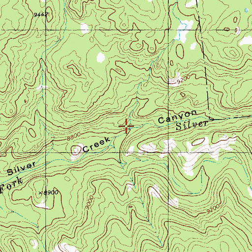 Topographic Map of Star Creek, WY