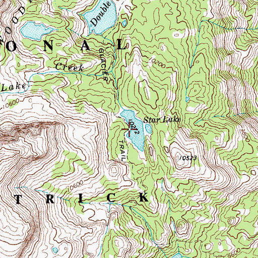 Topographic Map of Star Lake, WY