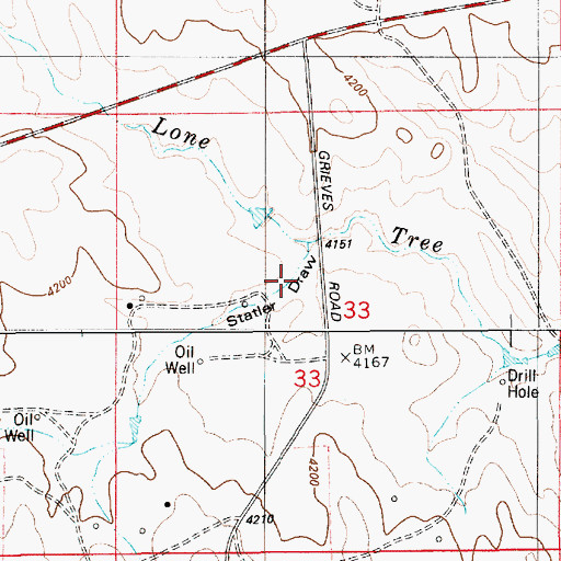 Topographic Map of Statler Draw, WY