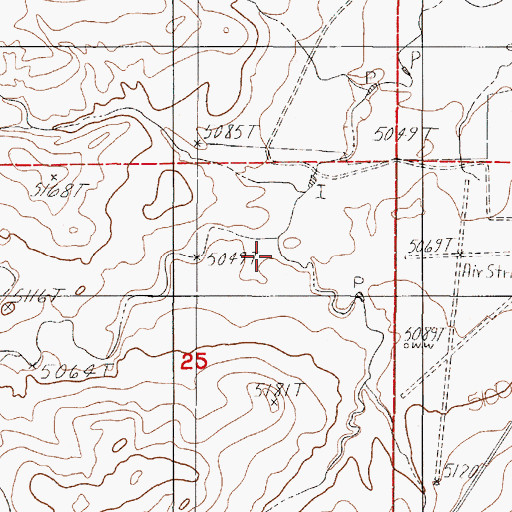 Topographic Map of Stinking Water Gulch, WY