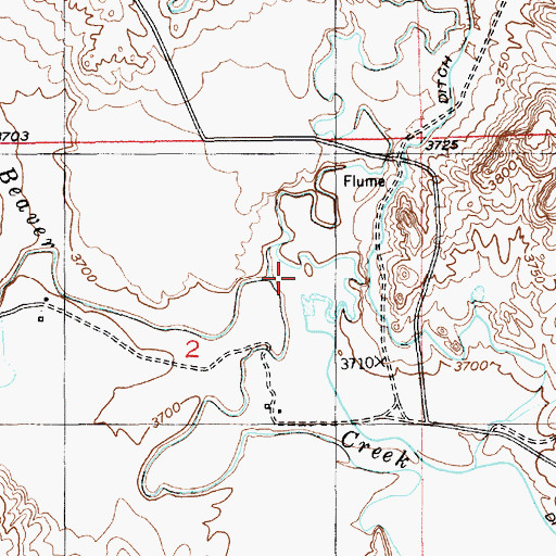 Topographic Map of Stockade Beaver Creek, WY