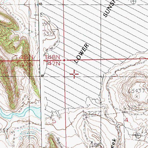 Topographic Map of Stonewall Creek, WY