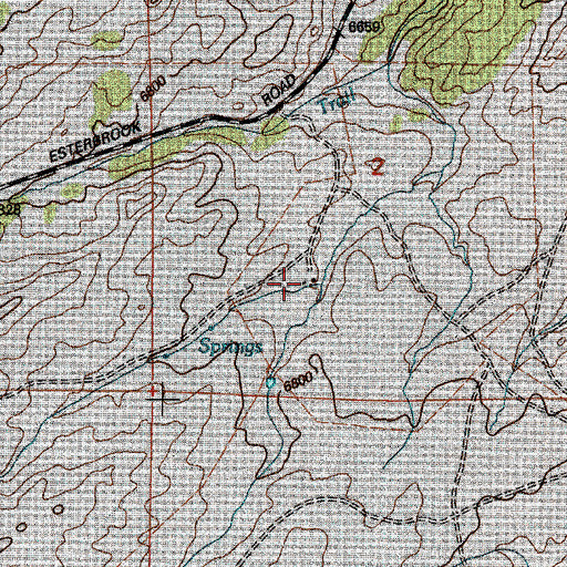 Topographic Map of Sturgeon Ranch, WY
