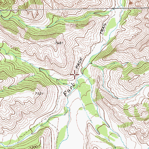 Topographic Map of Swede Creek, WY