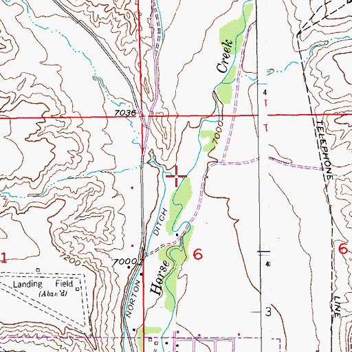 Topographic Map of Tappan Creek, WY