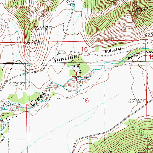 Topographic Map of White Mountain Gulch, WY