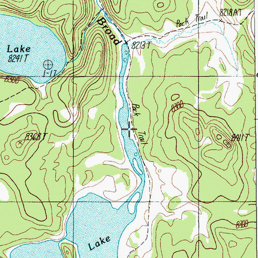 Topographic Map of Tern Lake Trail, WY