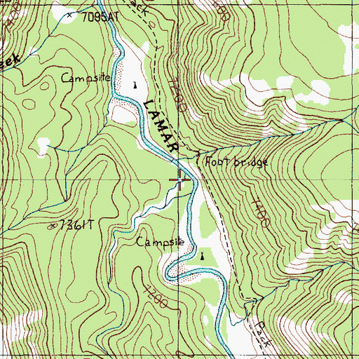 Topographic Map of Timothy Creek, WY