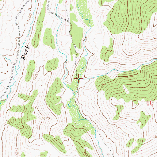 Topographic Map of Trespass Creek, WY