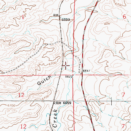 Topographic Map of Tromley Gulch, WY