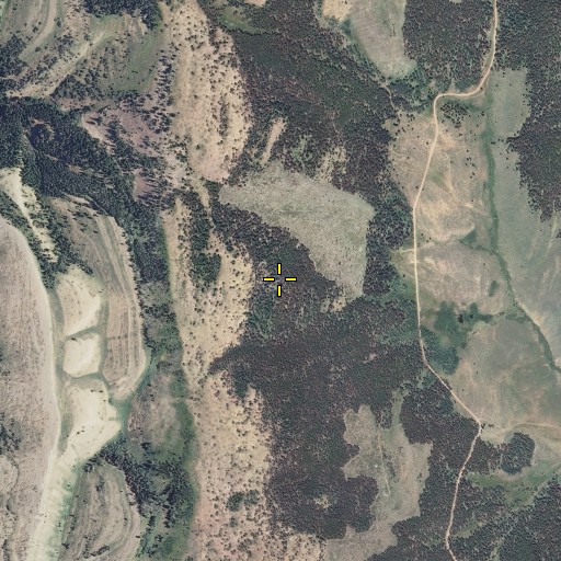 Aerial/Satellite Image of Tunp Range, WY