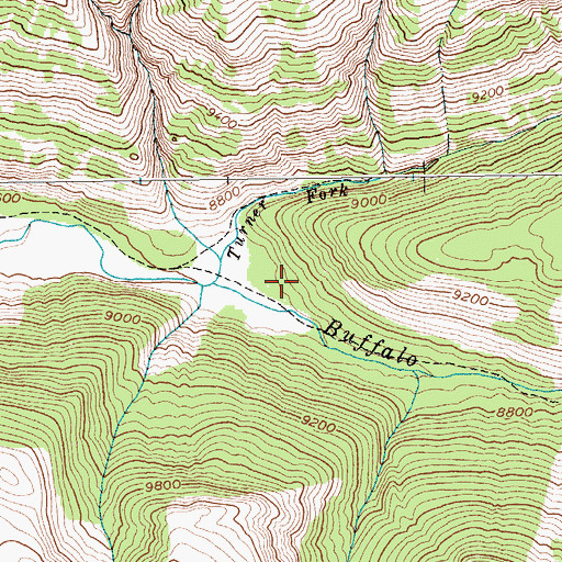 Topographic Map of Turner Fork, WY