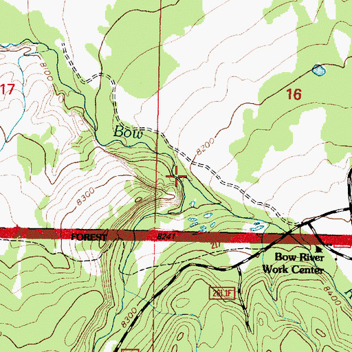 Topographic Map of Turpin Creek, WY