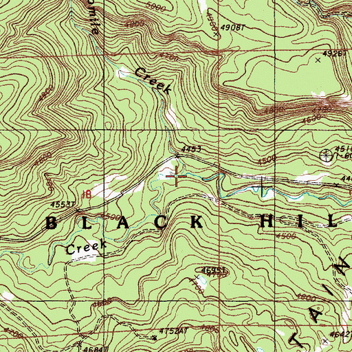 Topographic Map of Twomile Creek, WY
