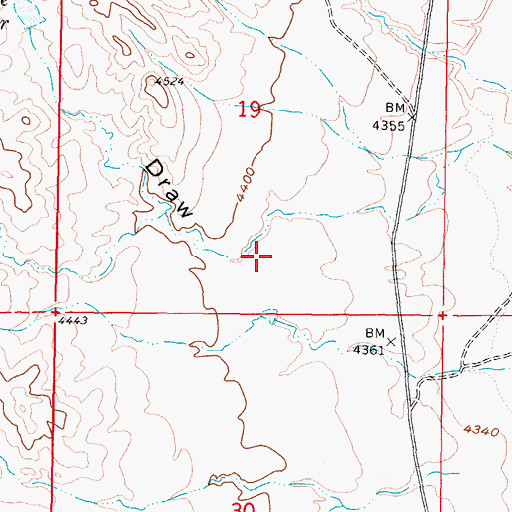 Topographic Map of Twomile Draw, WY