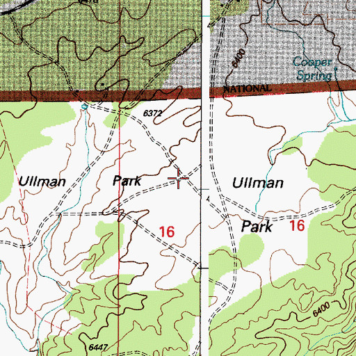 Topographic Map of Ullman Park, WY