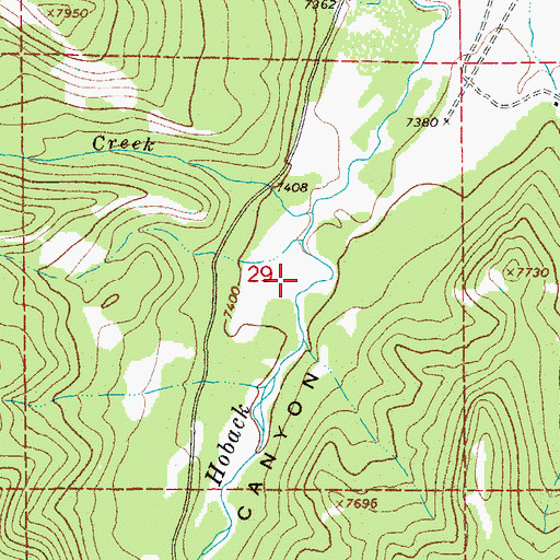 Topographic Map of Upper Hoback Canyon, WY