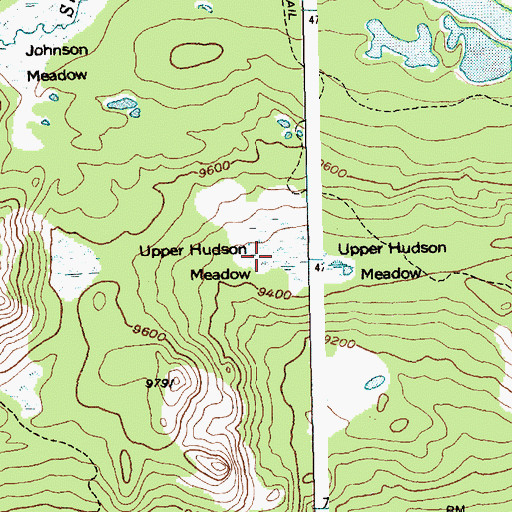 Topographic Map of Upper Hudson Meadow, WY
