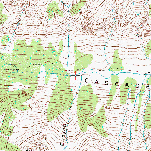 Topographic Map of Valhalla Canyon, WY