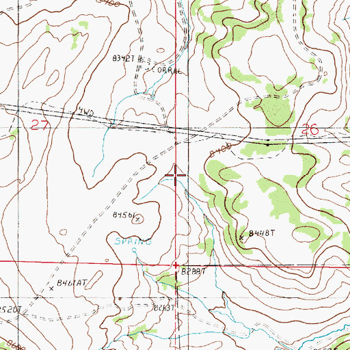 Topographic Map of Warren Livestock Summer Camp, WY